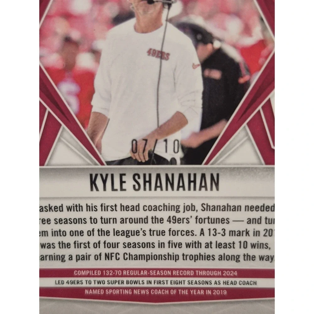 2025 Panini Phoenix Kyle Shanahan #120 Gold Pandora /10 SSP CASE HIT SF 49ers